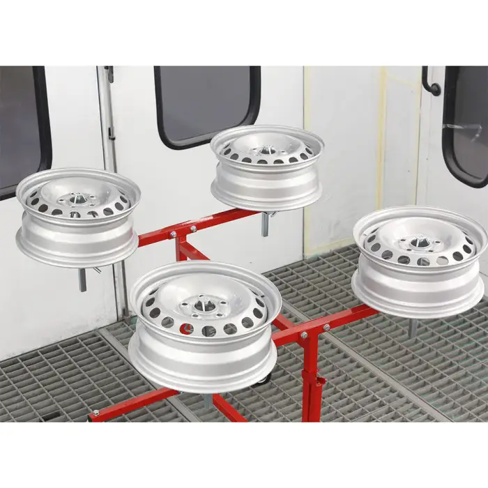 Alloy Wheel Painting/Repair Stand for 4 Wheel Rim Paint Horse Paint Stand