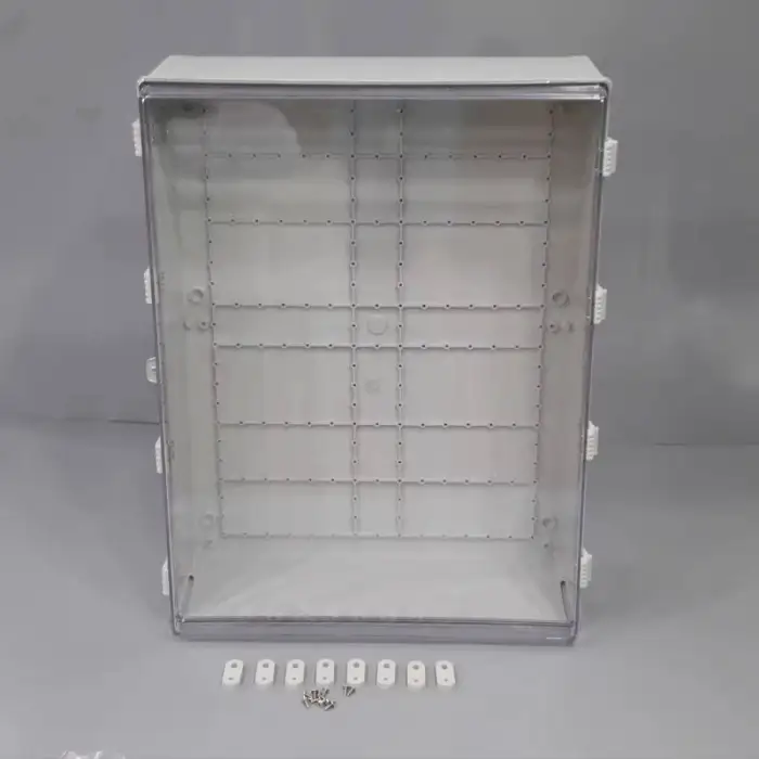 800x600x250mm ABS Waterproof Plastic Project Hinged Box IP67 Plastic Buckle Type Large Enclosure With Mounting Plate and Bracket
