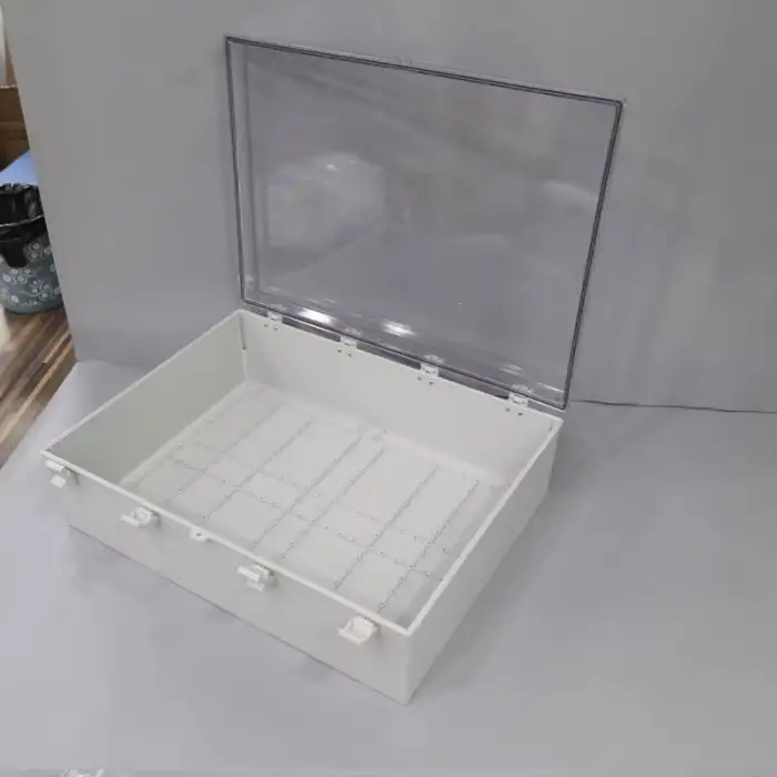 800x600x250mm ABS Waterproof Plastic Project Hinged Box IP67 Plastic Buckle Type Large Enclosure With Mounting Plate and Bracket
