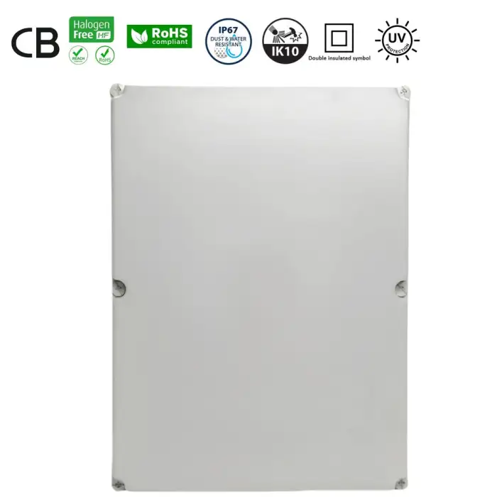 UL94-V0 Waterproof ABS/PC PVC Material Plastic Enclosure 680x500x200mm Outdoor IP67 Junction Box for Electronics & Instruments