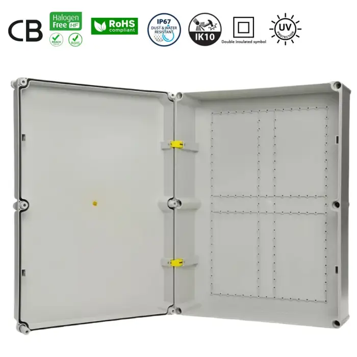 UL94-V0 Waterproof ABS/PC PVC Material Plastic Enclosure 680x500x200mm Outdoor IP67 Junction Box for Electronics & Instruments