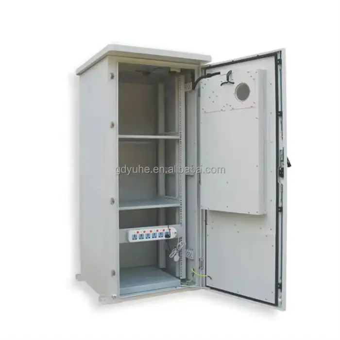 Modular IP65 Waterproof 19'' Inch Ventilated Metal Network Rack air Conditioner Outdoor Electrical Cabinet