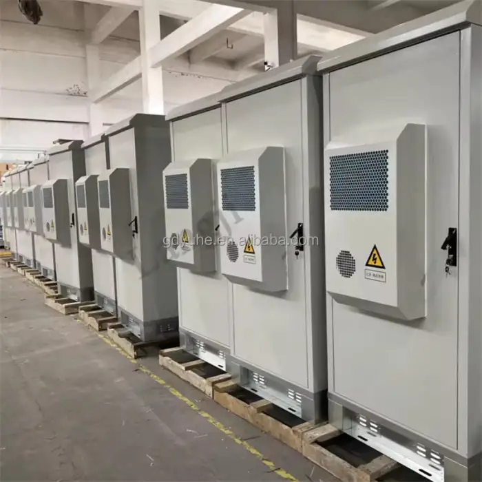 Modular IP65 Waterproof 19'' Inch Ventilated Metal Network Rack air Conditioner Outdoor Electrical Cabinet