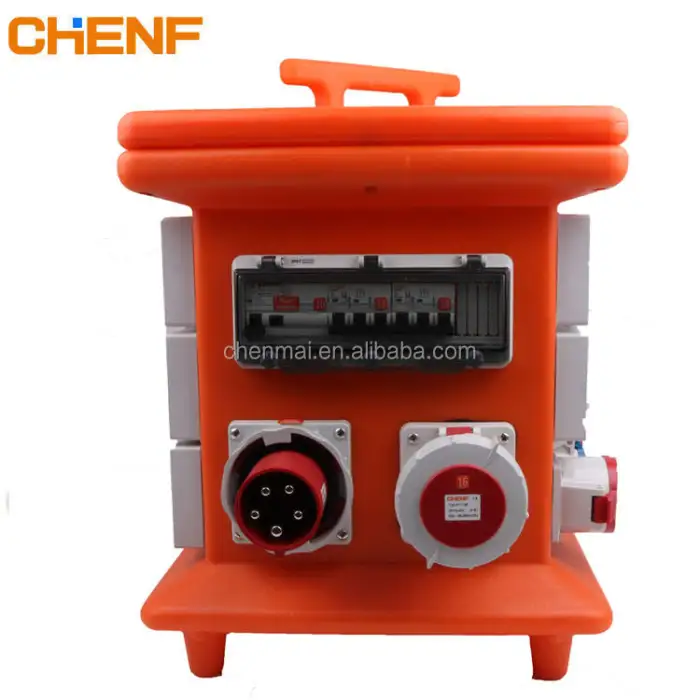 IP67 PE Outdoor Customized Electrical 3 Phase Industrial Waterproof Power Portable Outdoor Distribution Box