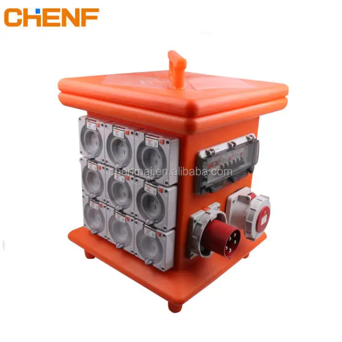 IP67 PE Outdoor Customized Electrical 3 Phase Industrial Waterproof Power Portable Outdoor Distribution Box