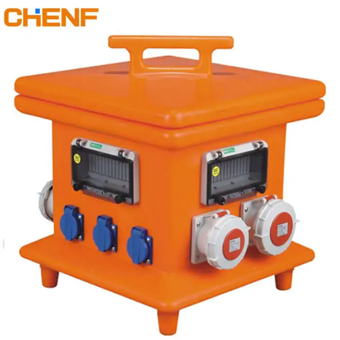 IP67 PE Outdoor Customized Electrical 3 Phase Industrial Waterproof Power Portable Outdoor Distribution Box