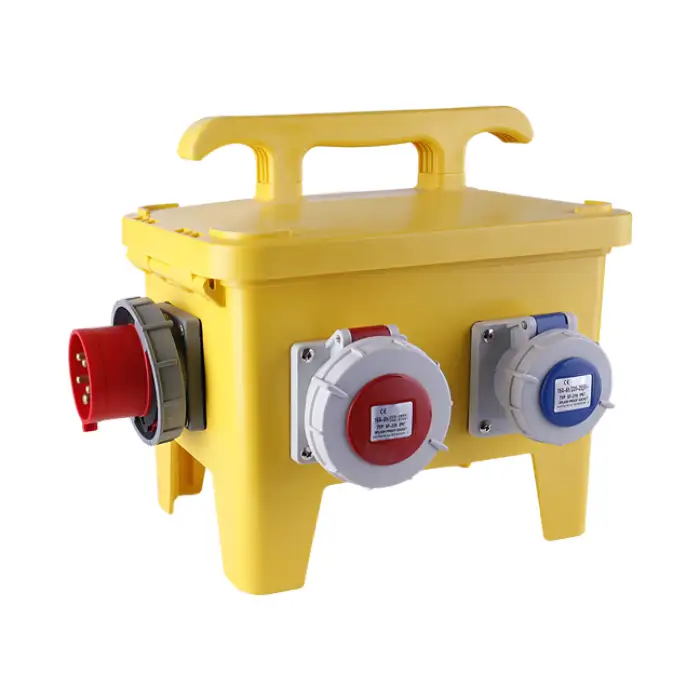 MUTAI IP44 IP66 3 4 5 Pin 3 Phase AC Low Voltage Plastic Waterproof Electrical Portable Power Station Distribution Box