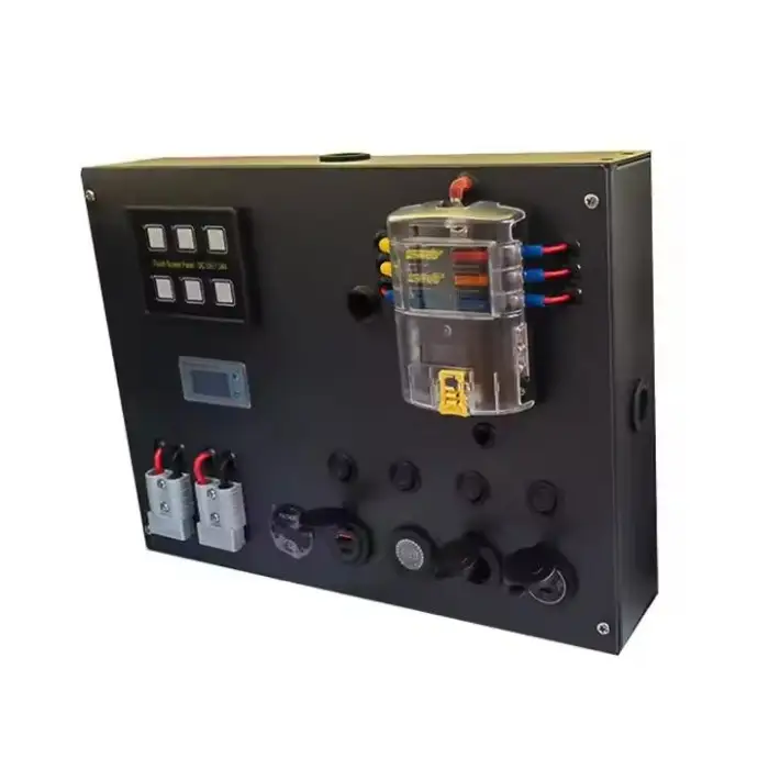 4WD Canopy Caravan DIY Dual USB Touch Switch 12V Control Box for Camping Power Station