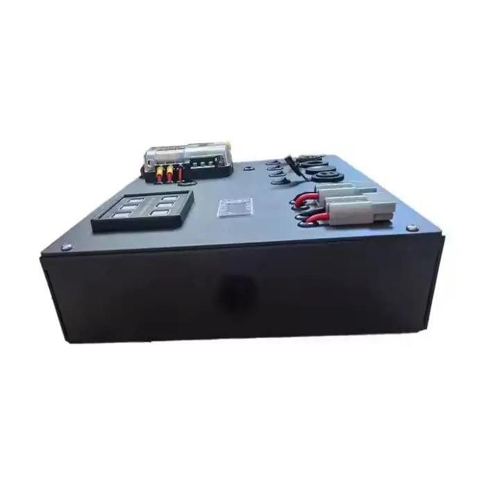 4WD Canopy Caravan DIY Dual USB Touch Switch 12V Control Box for Camping Power Station