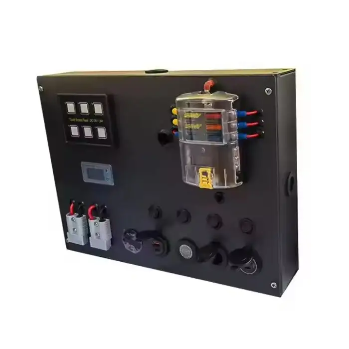 4WD Canopy Caravan DIY Dual USB Touch Switch 12V Control Box for Camping Power Station
