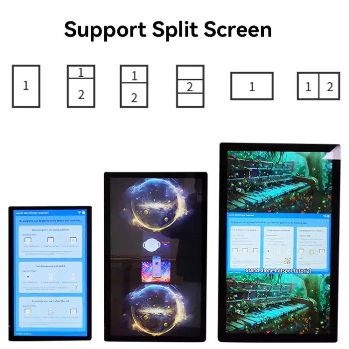 Portable Android LCD Backpack Billboard Self-Service Business Advertising Bag Indoor Outdoor Use AD Panel