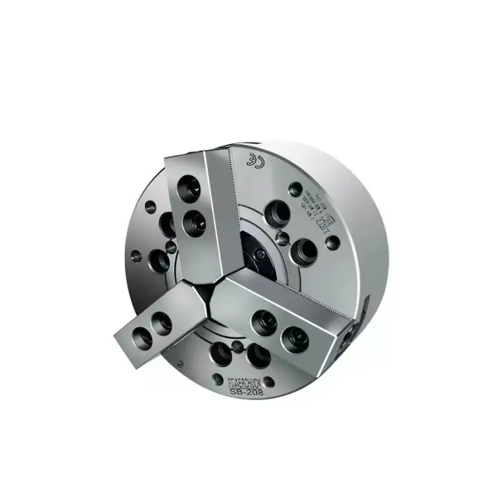 8 Inch Hydraulic Chuck Hollow 3-jaw Lathe Chuck High-speed Power Chuck 5 6 8 10 12 15 Inch Full Steel Body for Lathe Machine