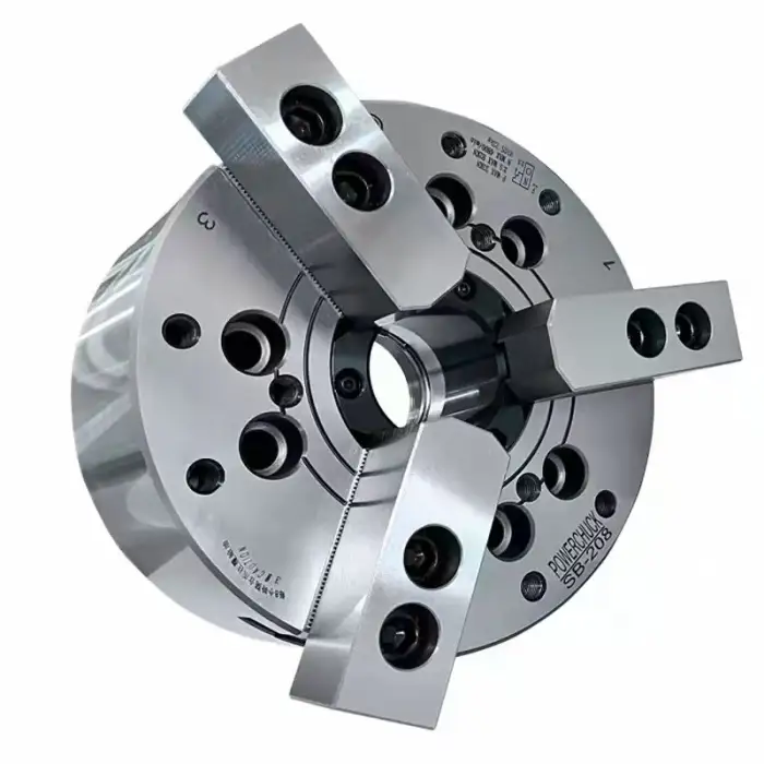 8 Inch Hydraulic Chuck Hollow 3-jaw Lathe Chuck High-speed Power Chuck 5 6 8 10 12 15 Inch Full Steel Body for Lathe Machine