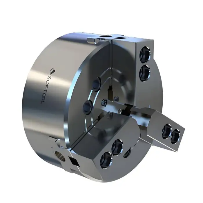 250mm 3 Jaw/4 Jaw Self-centering Hydraulic CNC Lathe Power Chuck