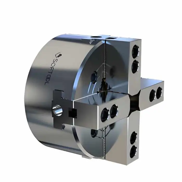 250mm 3 Jaw/4 Jaw Self-centering Hydraulic CNC Lathe Power Chuck