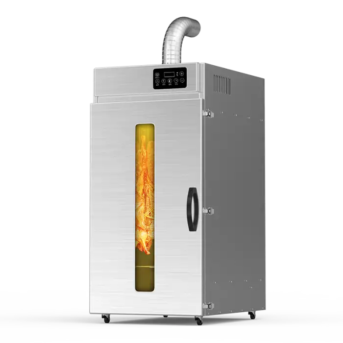 Smoke Function Biltong Jerky Drying Machine Rotary Large Capacity Sausages Food Dehydrator Machine