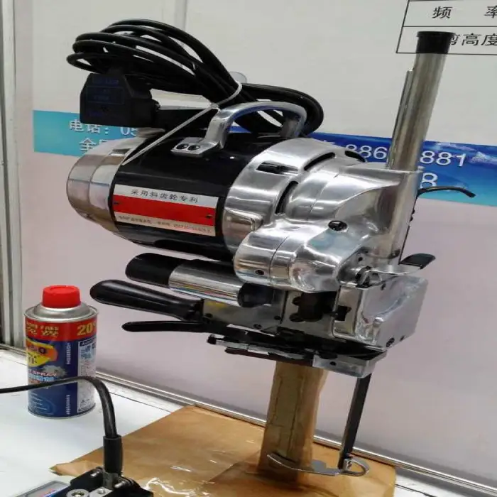 Straight Knife Cutting Machine 6/8/10/12/13 Inch Fabric Cloth Industrial Apparel Textile Easy to Use Automatic Grind Low Noise