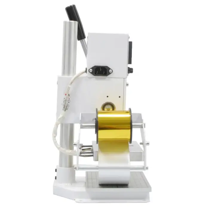 Small Digital Manual Foil Printing Machine Foil Stamping Machine for Leather Pencil Brand logo Printing