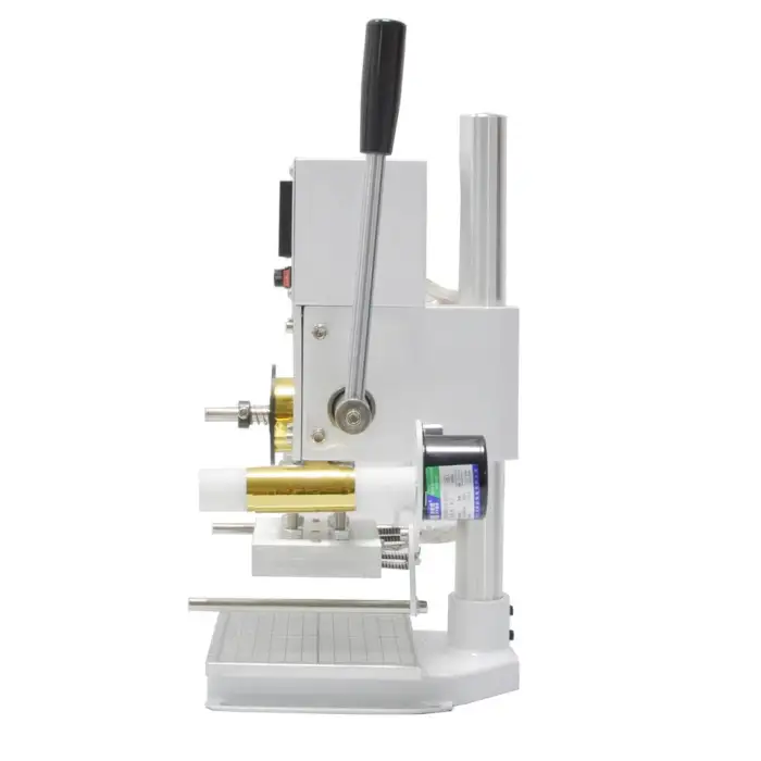 Small Digital Manual Foil Printing Machine Foil Stamping Machine for Leather Pencil Brand logo Printing