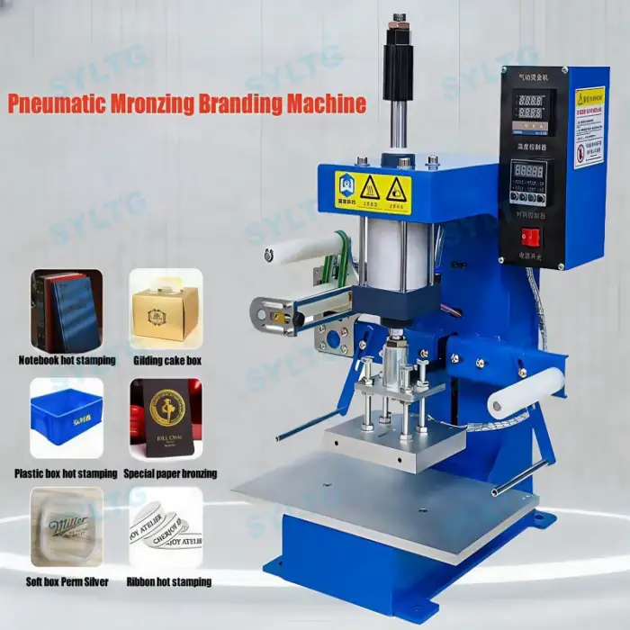 Semi-Automatic Digital Control Desktop Foil Stamping Machine for Embossing Logos on Leather Paper & Plastic