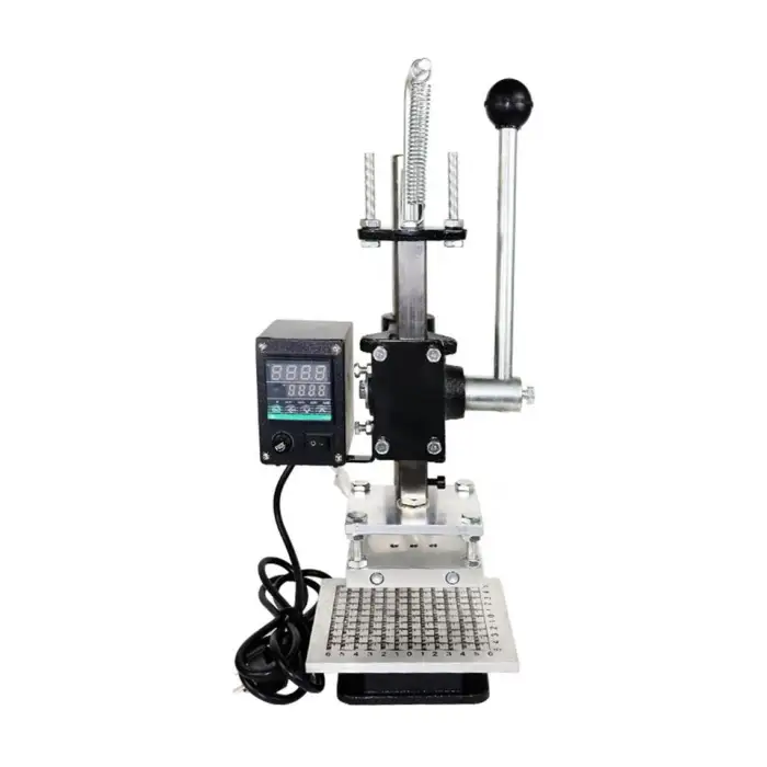 Digital Temperature Control Small Leather Manual Foil Gold Stamping Machine 110V / 220V