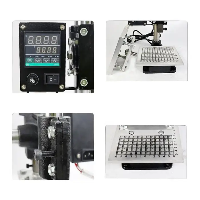 Digital Temperature Control Small Leather Manual Foil Gold Stamping Machine 110V / 220V