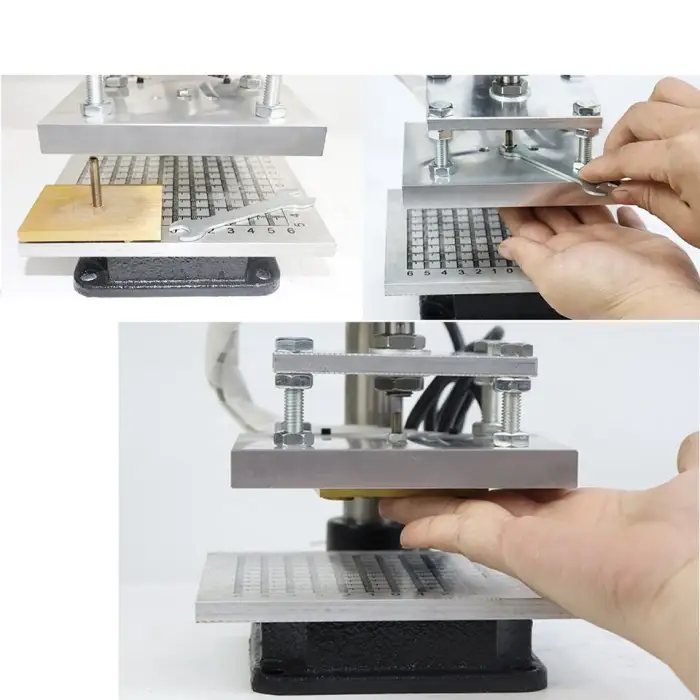 Digital Temperature Control Small Leather Manual Foil Gold Stamping Machine 110V / 220V