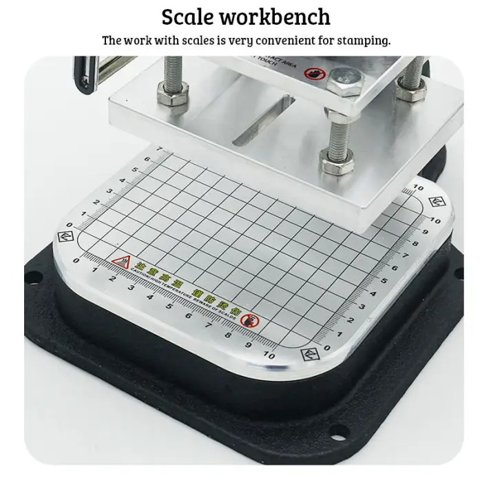 Manual Leather Stamping Machine Customize Logo Stamp Digital Foil Stamping Machine Leather Embossing