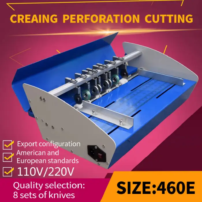 460mm Automatic Paper Perforating Machine A3 Electric Paper Creasing Machine for Book Folding Creaser
