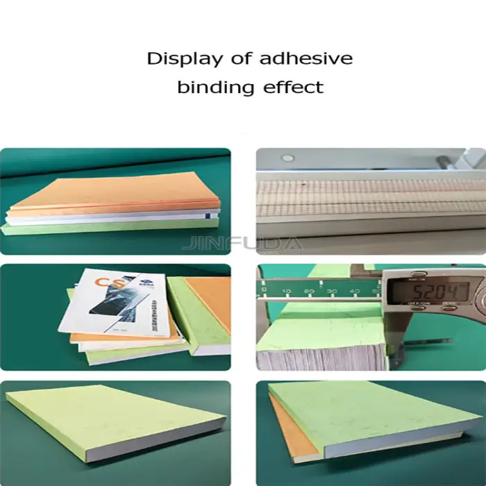 Compact Wireless Manual Melt Binding Machine with Creasing and Paper Cutting Functions Ideal for Booklets and Documents