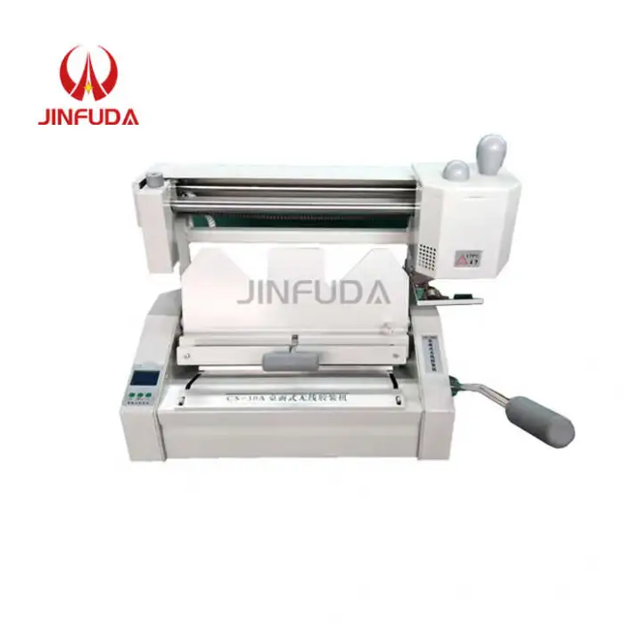 Compact Wireless Manual Melt Binding Machine with Creasing and Paper Cutting Functions Ideal for Booklets and Documents