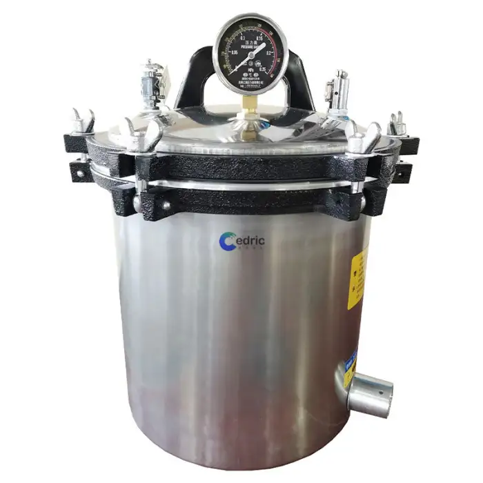 Portable Autoclave Heating Equipment for Pressure Sterilization 24L Stainless Steel Pressure Steam Sterilization CEDRIC