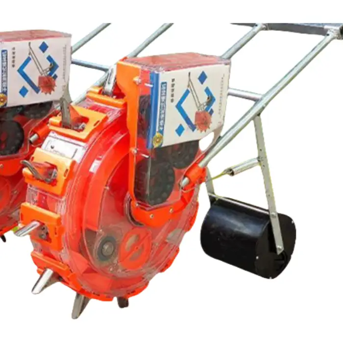 Hand-Pushed Two-Row Corn Soybean Peanut Seed Seeder Adjustable Seeder Agricultural Machinery Tools Maize Seeder Farmer