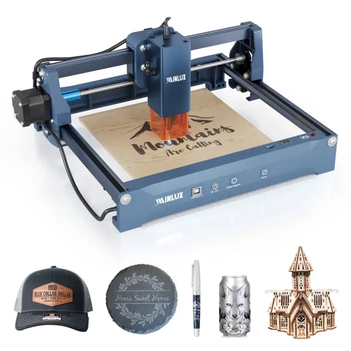 WAINLUX X2 Portable Laser Engraver/Cutter - Mini Machine for Wood, Leather, Acrylic, DIY Projects