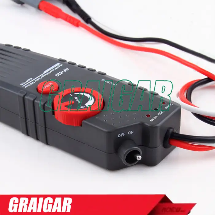 NF-820 High & Low Voltage Wire Tracker Underground Cable Finder Anti-Interference Wire Tracker RJ45 RJ11 BNC Tester