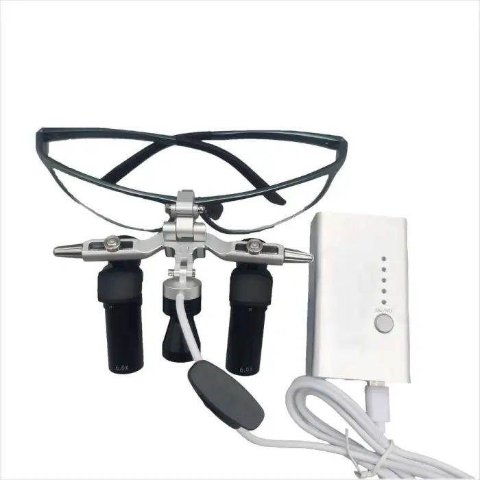 6.0x Dental Lab Binocular Loupes Ergonomic Surgical Microscope for Optimal Dental Instruments Visualization