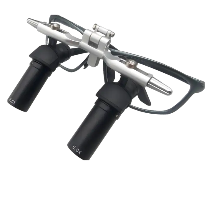 6.0x Dental Lab Binocular Loupes Ergonomic Surgical Microscope for Optimal Dental Instruments Visualization