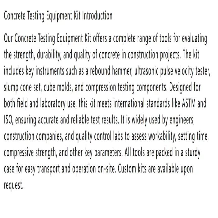 Civil Engineering Testing Equipment for Concrete Laboratory Material Testing Machine