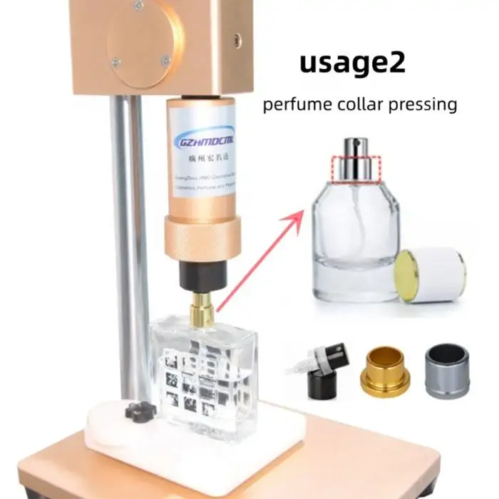 Gold Rose Manual Perfume Sprayer Glass Bottle Crimping Machine Sprayer Crimper Perfume Collar Middle Ring Pressing Machine
