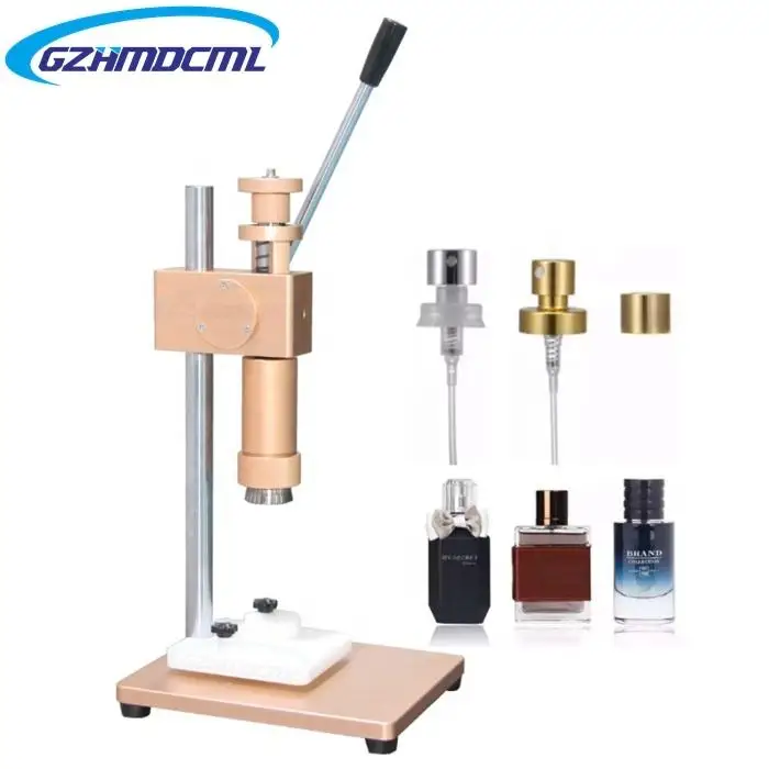 Gold Rose Manual Perfume Sprayer Glass Bottle Crimping Machine Sprayer Crimper Perfume Collar Middle Ring Pressing Machine