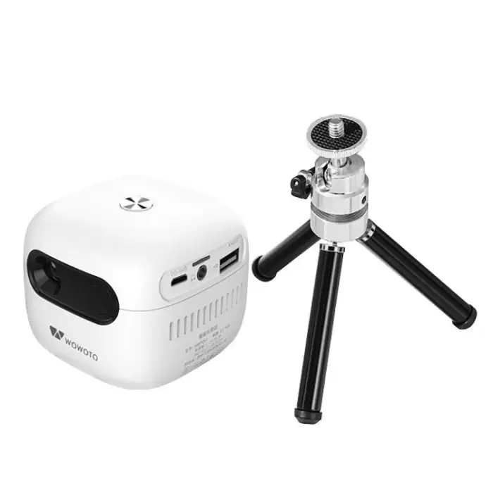 Android 9.0 Mini Smart Wifi 3D Video Projector Portable LED Light Mini Projector for Education Optional Battery 2.4G
