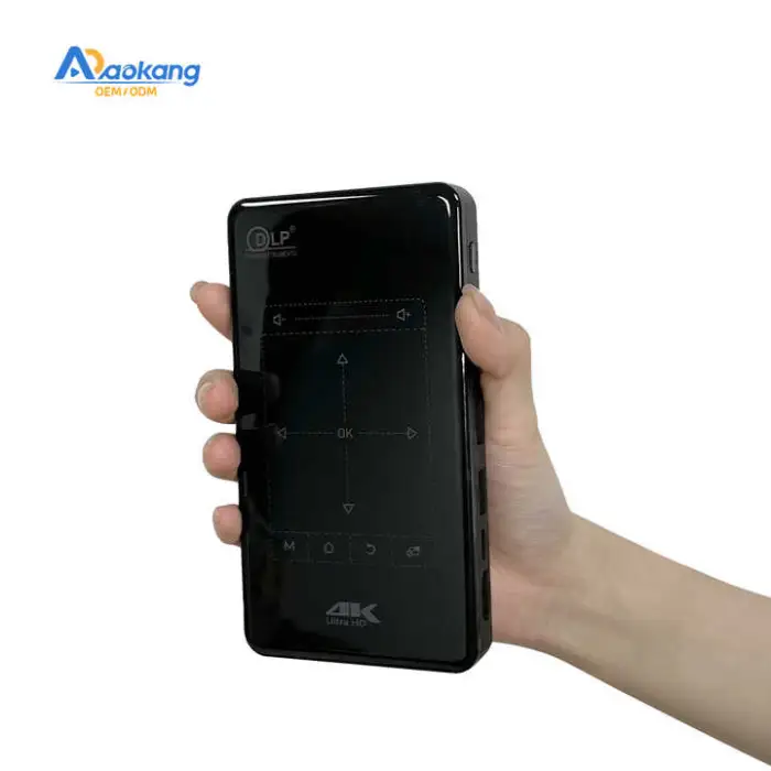 P09-II Mini Video 3D Pocket Projector DLP 4K Projector Portable Android Mini Smart Projector for Home Theater