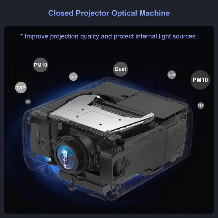 OEM Touyinger Q12W PRO Projector 4K Home Projector 2800 ANSI with Android 12.0 3+128G