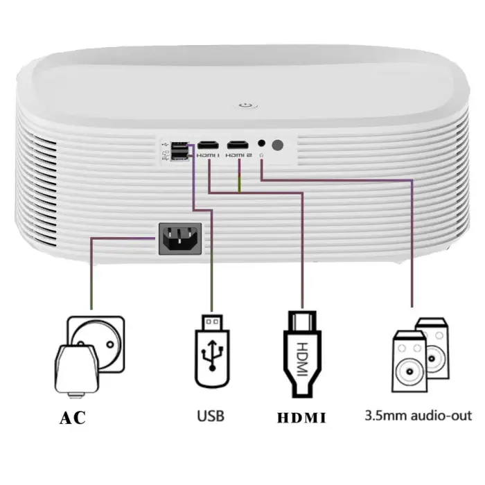 Auto Focus 15000 Lumens LCD 1080P 4K Full HD 5G Wi-Fi 800 Anis Lumens LCD LED 1080P Home Theater Projector