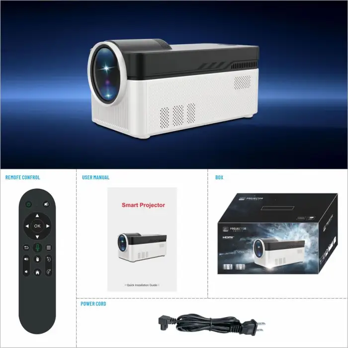 HY450 No Android Projector 200inch LED Offset Supported Short Throw for Longer Usage Time 200inch Screen Projection Display