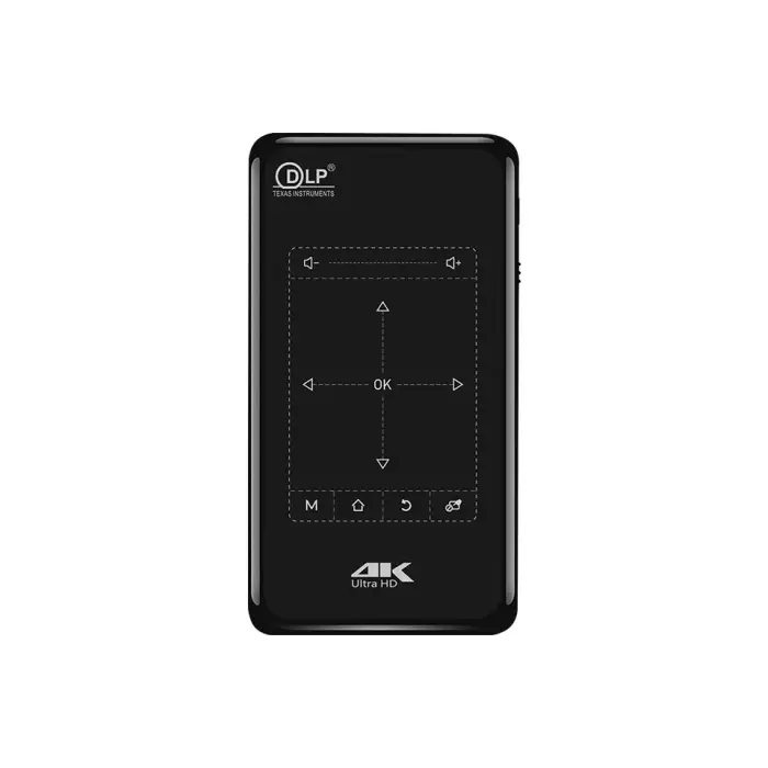 Portable DLP P09 5G Dual WiFi Touch Panel Smart Projector Amlogic T972 Android 9 1+8GB 2+32GB DLP 4K Mini Rechargeable Projector