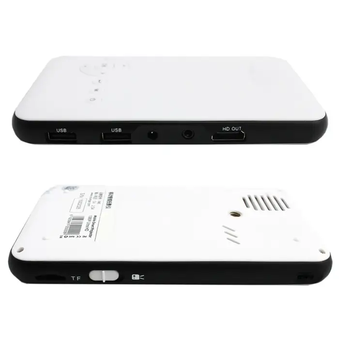 Built-in Battery Smart Mini Pocket Projector HD OEM Digital Projector M6 with Rockchip RK3128 Quad Core Processor 1GB/8GB