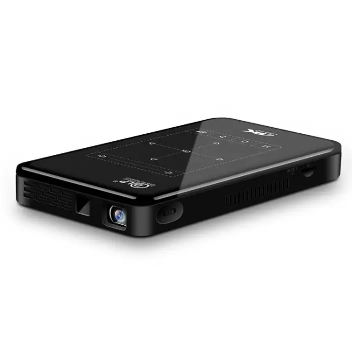 P09 II 480P DLP Short Throw Projector Android 9 65 ANSI Lumen Portable Mini Projector with Wifi BT Speaker Battery