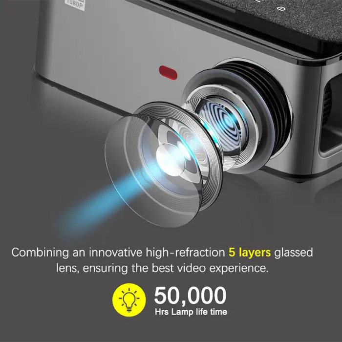 VGKE 8000 Lumens Native 1080P WiFi Android Projector Full HD Beamer Video LED LCD Proyector Mini Home Theater 4K Projector