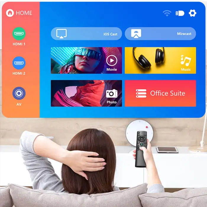 VGKE 8000 Lumens Native 1080P WiFi Android Projector Full HD Beamer Video LED LCD Proyector Mini Home Theater 4K Projector